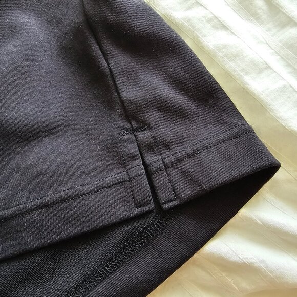 Uniqlo AIRism Cotton Crew Neck Long Sleeve - 2024 - Black - Sz XXS - Picture 7 of 12